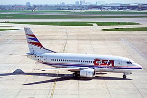 Archivo:CSA Czech Airlines Boeing 737-500; OK-XGC@LHR;13.04.1996 (4845183812)