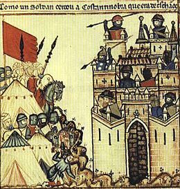 Archivo:Cantiga 28 Panel 1 - The 8th Century Siege of Costantinople