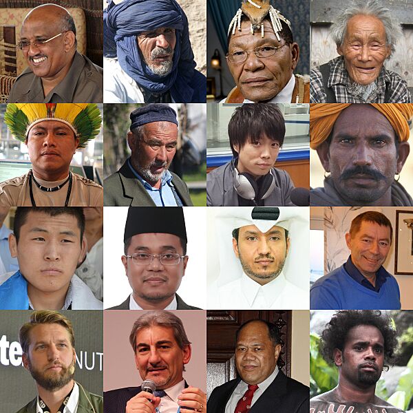 Collage of ethnic groups
