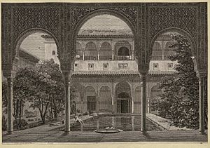 Archivo:Felipe cardano-Estanque Real del Patio de la Alhambra de Granada
