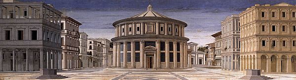 Archivo:Formerly Piero della Francesca - Ideal City - WGA17633 - Galleria Nazionale delle Marche Urbino