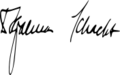 Hjalmar Schacht signature