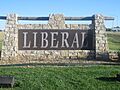 Liberal, KS, welcome sign IMG 5968