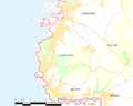 Map commune FR insee code 29221
