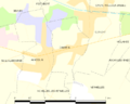 Map commune FR insee code 62200