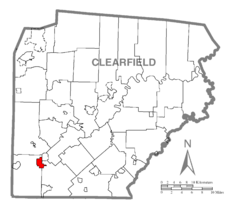 Map of New Washington, Clearfield County, Pennsylvania Highlighted.png