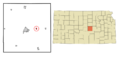 McPherson County Kansas Incorporated and Unincorporated areas Galva Highlighted