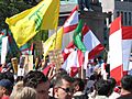 Pro-Lebanese demonstration in Stockholm