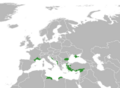 Ruta graveolens distribution