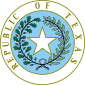 Seal of the Republic of Texas (colorized).svg