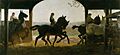 The Straw Ride- Russley Park Remount Dep't, Wiltshire Art.IWMART3160