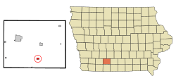 Union County Iowa Incorporated and Unincorporated areas Arispe Highlighted.svg