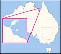 Wellesley Islands locator map