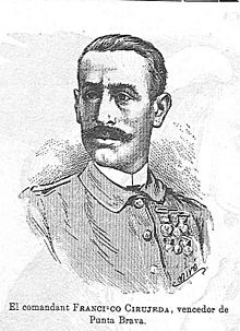 1896-12-19, La Campana de Gracia, El comandant Francisco Cirujeda, vencedor de Punta Brava.jpg