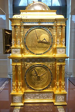 Archivo:Astronomical clock (Venus-Mercury side), Eberhard Baldewein et al, Marburg-Kassel, 1563-1568 - Mathematisch-Physikalischer Salon, Dresden - DSC08057