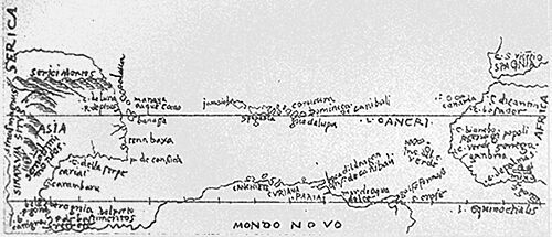 Archivo:Bartolomeo Columbus map, West Indies