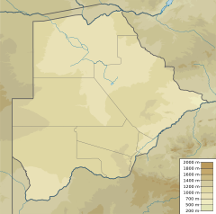 Reserva de Caza del Kalahari Central ubicada en Botsuana