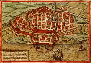 Archivo:Braun hogenberg Cagliari 1572