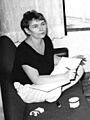 Bundesarchiv Bild 183-1990-0905-019, Berlin, Besetzung Stasizentrale, Bärbel Bohley cropped