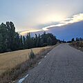 Carretera de Fuentes de Año bordeada por el Valtodano