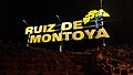 Cartel "Ruiz de Montoya" sobre Ruta Nacional 12, Provincia de Misiones, Argentina