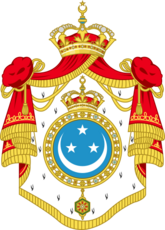 Coat of arms of Kingdom of Egypt (blue color).svg