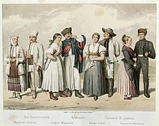 Archivo:Costumes of Peasants from Romania, Hungary, Slovakia and Germany