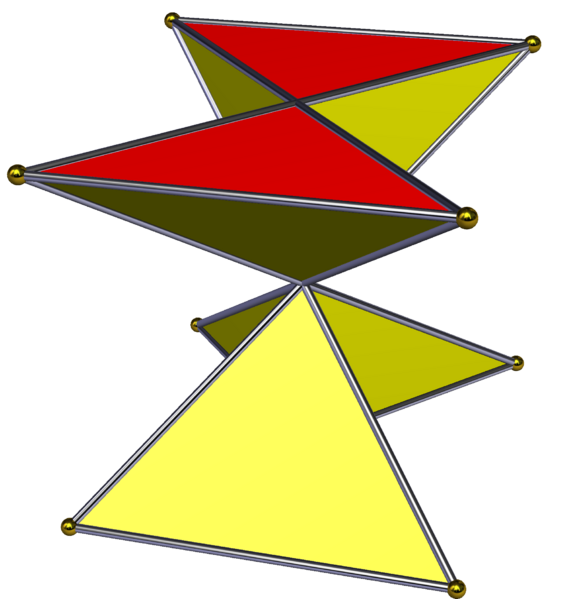 Crossed crossed-square prism