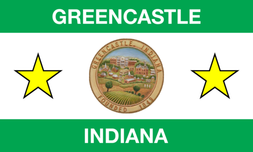 Flag of Greencastle, Indiana