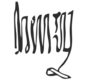 Firma de Enrique II de Navarra