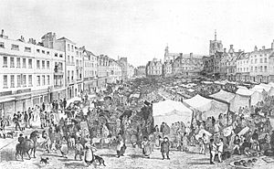 Archivo:John Sell Cotman, Norwich Market Place, 1806 (low resolution)