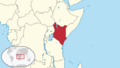 Kenya in its region (de-facto)