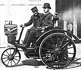Léon Serpollet et Ernest Archeadon dans Paris-Lyon 1890