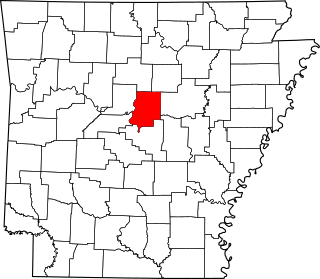 Map of Arkansas highlighting Faulkner County.svg