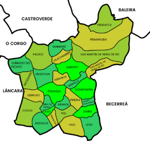 Archivo:Mapa parroquias de Baralla