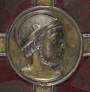 Archivo:Medallion of Lothair, from the Lothaire Psalter