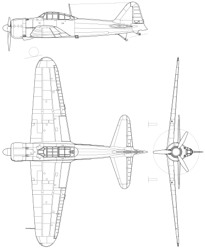 Archivo:Mitsubishi A6M Zero drawing