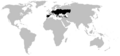 Pelobatidae range map