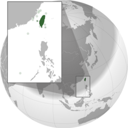 ROC Taiwan (orthographic projection).svg
