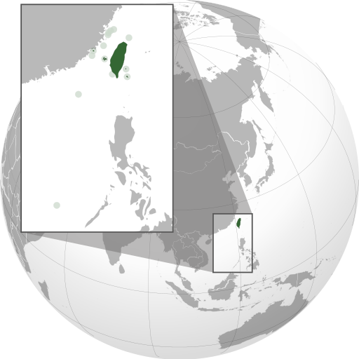 ROC Taiwan (orthographic projection)