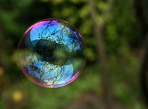 Archivo:Reflection in a soap bubble edit