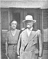 Regina visita por primera vez a su esposo Alvear, isla Martín García, 1933