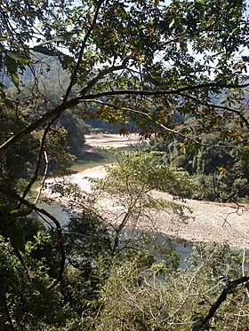 Confluencia ríos Tarija y Chiquiacá al interior de la reserva nacional de Flora y fauna "Tariquía"