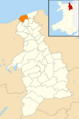 Wales Denbighshire Community Rhyl map