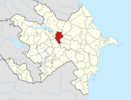 Agdash District in Azerbaijan 2021.svg