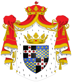 Archivo:Armoiries de Louis de Rouvroy, Duc de Saint-Simon, Grand d'Espagne
