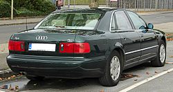 Vista trasera del Audi A8
