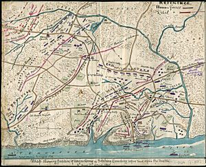 Archivo:Battle of Shiloh battle map, 1865