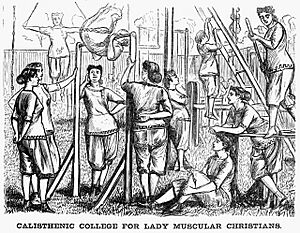 Archivo:Calisthenics, 1867. Granger Collection