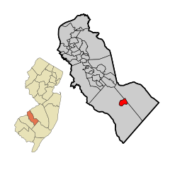 Camden County New Jersey Incorporated and Unincorporated areas Chesilhurst Highlighted.svg
